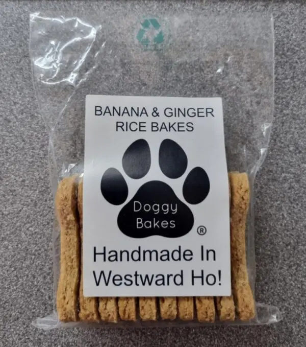 Banana & Ginger Rice Bakes hand made in westward ho! north devon
