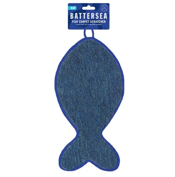 Battersea Fish Shaped Cat Scratcher is ideal for maintaining a tidy and organized living space while offering your cat endless entertainment