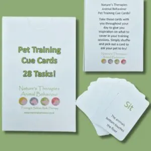 Training Cue Cards, 28 task, 28 videos Natures Therapies Animal Behaviour