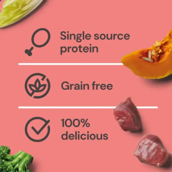Nutirment gently steamed Beef single source protein