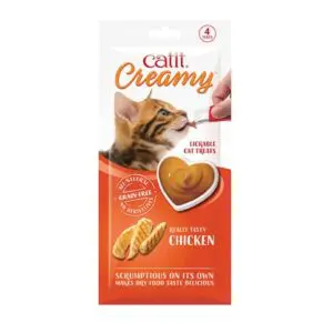 Catit Creamy Lickable Chicken Treat 4 pack