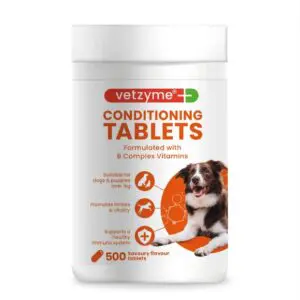 Vetzyme Conditioning Tablets for Dogs. 100 & 240 tablets