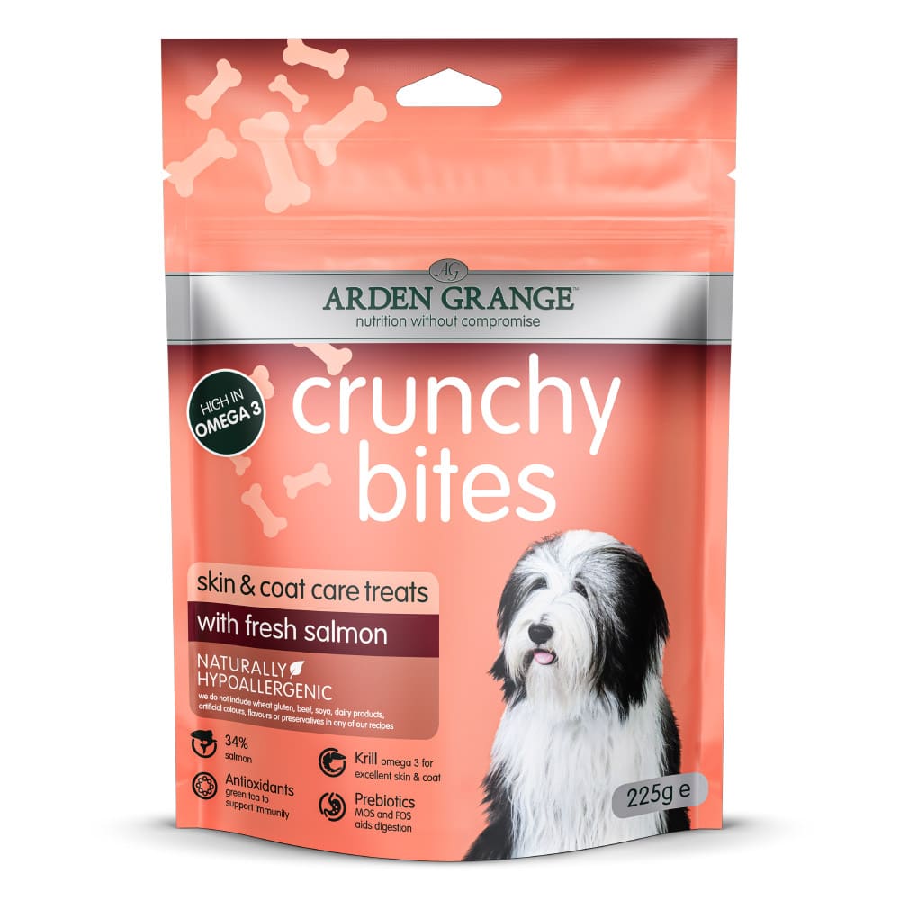 Arden Grange Crunchy Bites Fresh Salmon. dog treats
