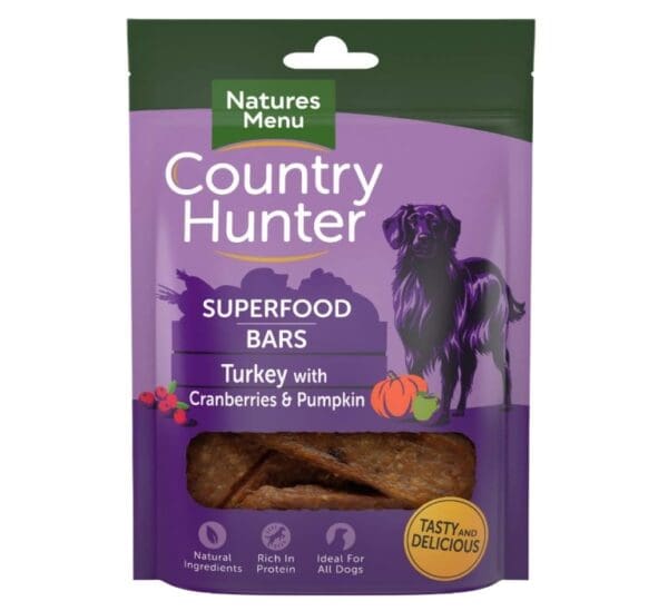 Country hunter Turkey and cranberry super food bars