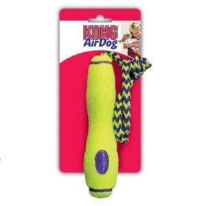 kong air dog fetch stick with rope