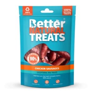 better natural treats chicken sausages 90g