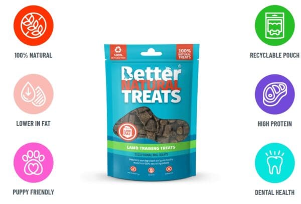 Better natural treats lamb training treats 90g