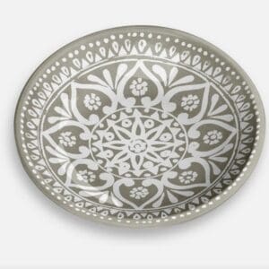 Tarhong Boho Medallion Saucer Taupe