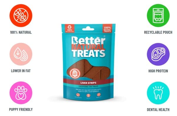 Better natural treats Beef liver strips 90g