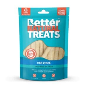 Better Natural Treats fish sticks 90g