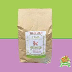Parnell Valley Lamb, with sweet potato & Mint. Bosting 50% meat content. west country pets own brand food