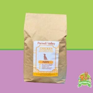 Parnell Valley Puppy Chicken. West country pets own brand. 2kg, 6kg, 12kg