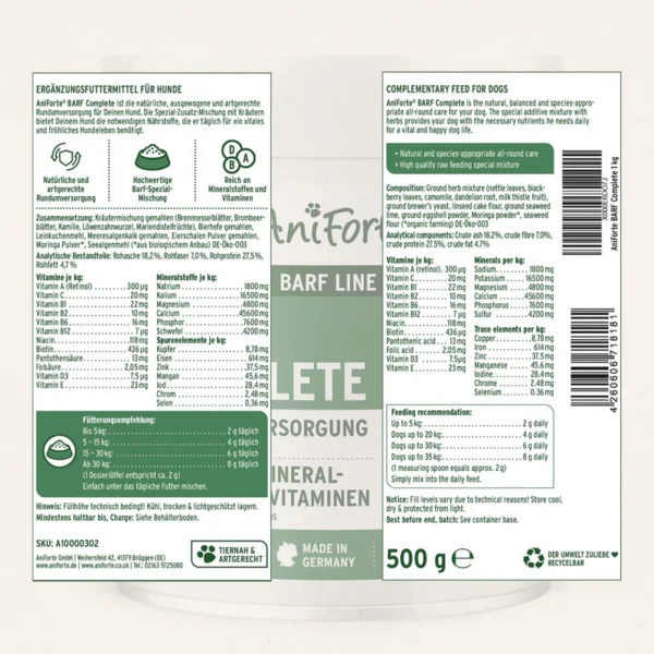 AniForte® Canine Complete (Formerly BARF Complete) Balanced Nutrition