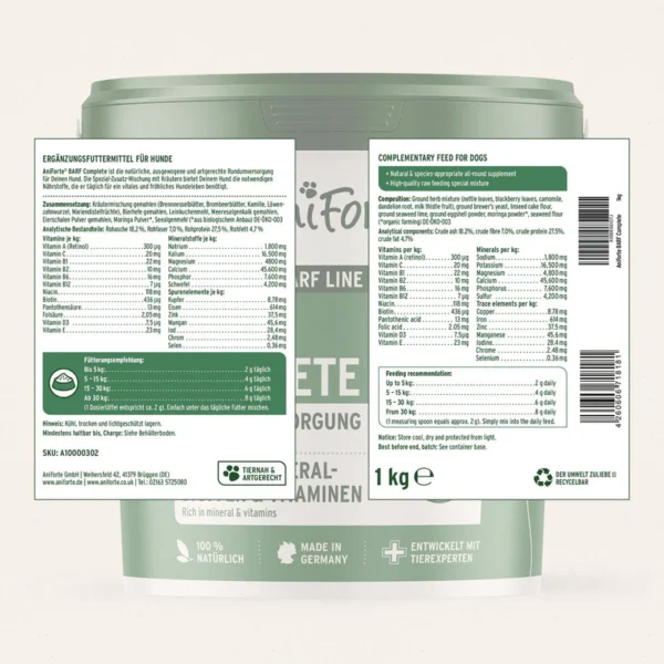 AniForte® Canine Complete (Formerly BARF Complete) Balanced Nutrition