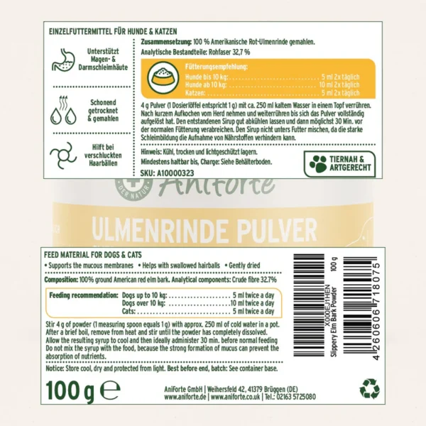 AniForte® Slippery Elm Bark Powder
