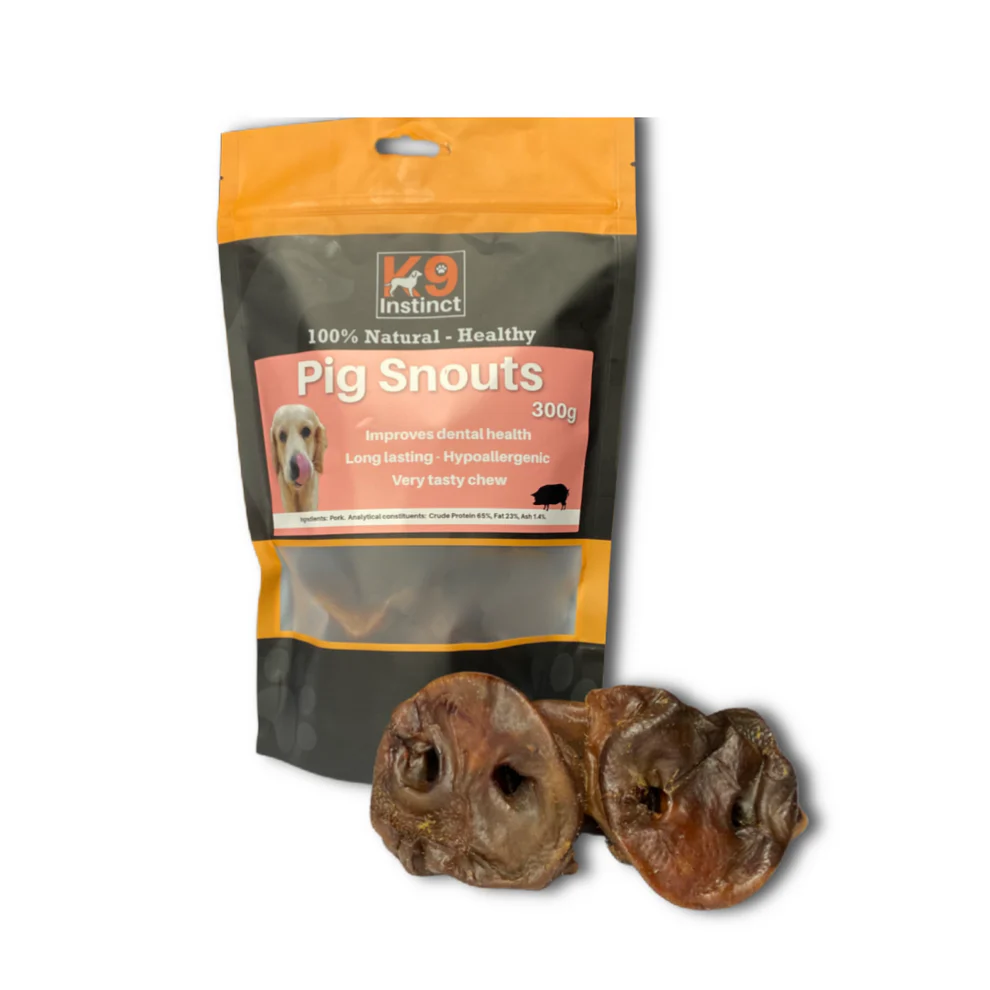 K9 Instinct Pig Snouts 300g  K9 Instinct Pig Snouts 300g
