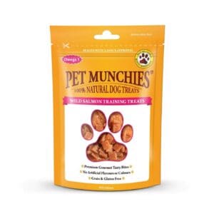 Pet Munchies Wild Salmon Training Treats.
