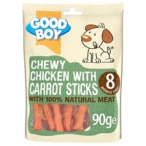 Good Boy Chicken With Carrot Sticks.
