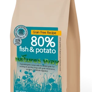 Natures Way 80% Fish & Potato Recipe best selling dry dog food