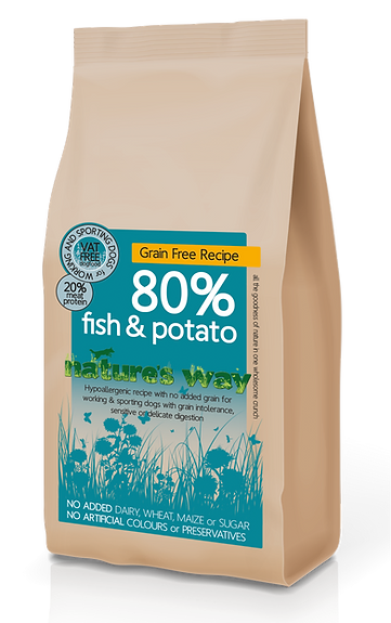 Natures Way 80% Fish & Potato Recipe best selling dry dog food