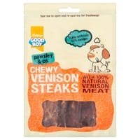 Good Boy Chewy Venison Steaks.
