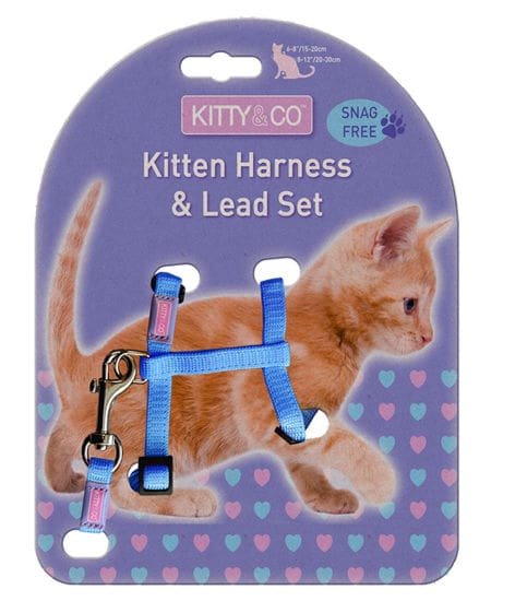Hemm & Boo Snag Free Kitten Harness & Lead Set