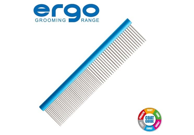 Ergo Medium Aluminium Dog Comb