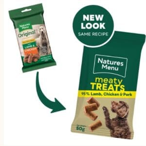 Natures Menu Meaty Treats Lamb Chicken Pork