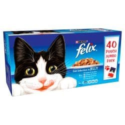 FELIX Original Fish Selection in Jelly Wet Cat Food
