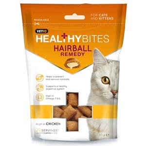 VetIQ Healthy Bites Hairball Remedy Treats for Cat and Kitten