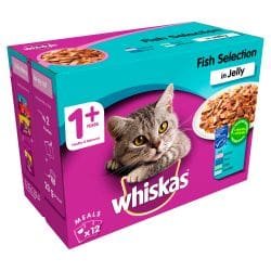 WHISKAS Fish Favourites in Jelly 1+ Adult
