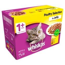 WHISKAS Poultry Feasts in Jelly 1+ Adult
