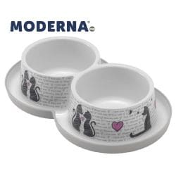 Moderna Trendy Dinner Double Cats in Love.