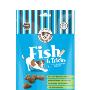 Laughing Dog Fish and Tricks Training Treats Our brand-new Fish N Tricks treats have been carefully created by our nutritionists to be a healthy
