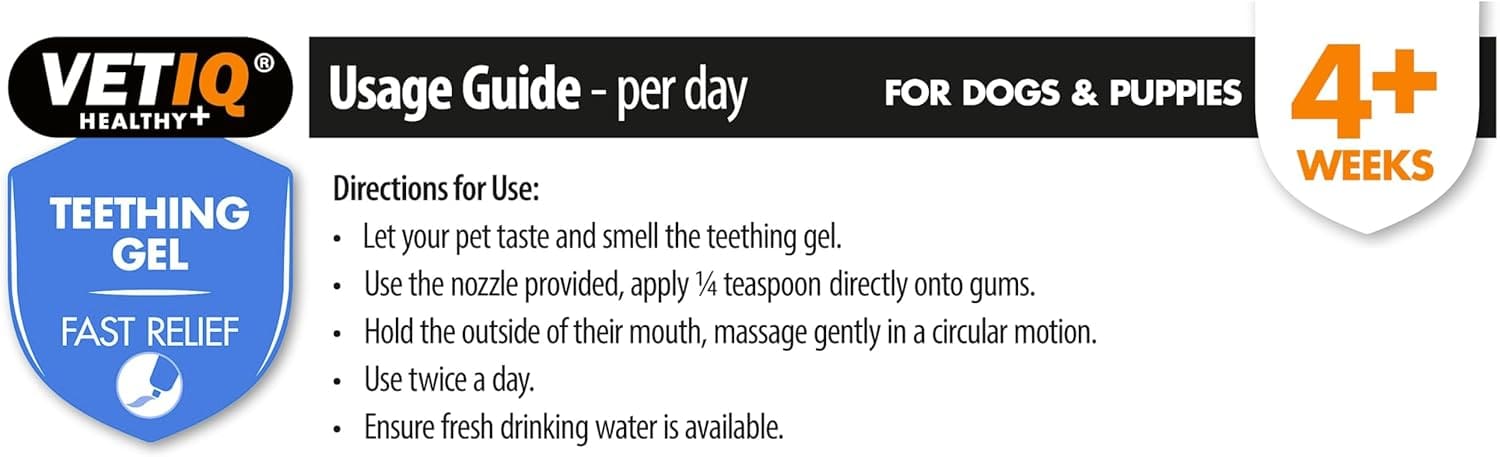 VETIQ Teething Gel For Puppies 50g