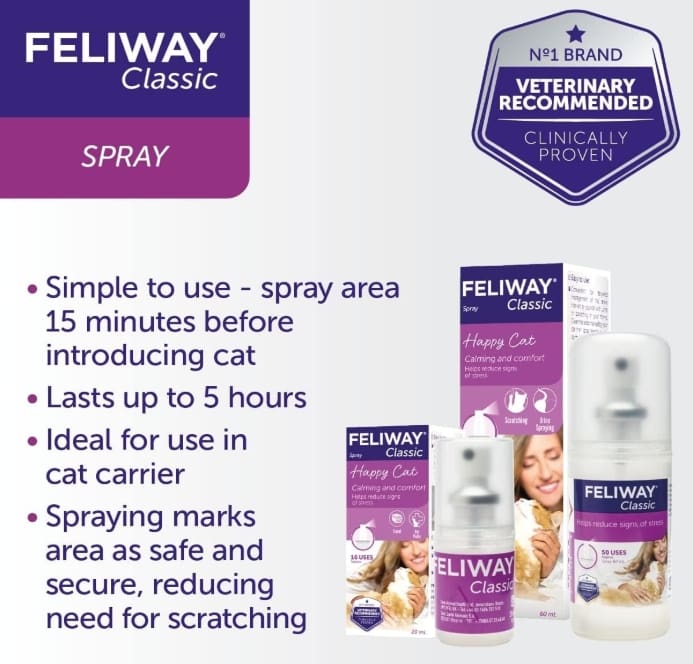 Feliway Classic Happy Cat Calm and Comfort Spray