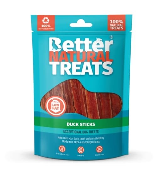 better natural treats Duck coins 90g