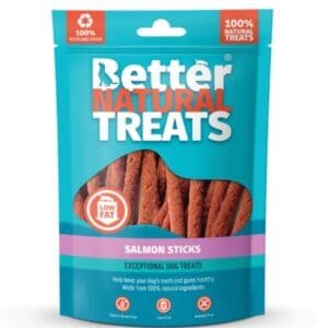better natural treats salmon sticks 90g