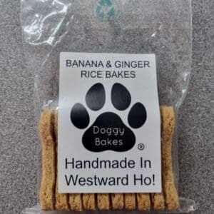 Banana & Ginger Rice Bakes hand made in westward ho! north devon
