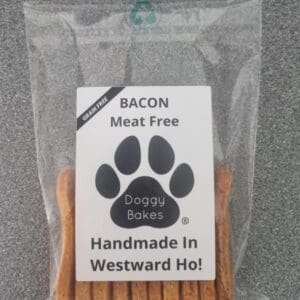 Bacon Flavoured Grain Free. 90g. Locally hand made doggy baked biscuits