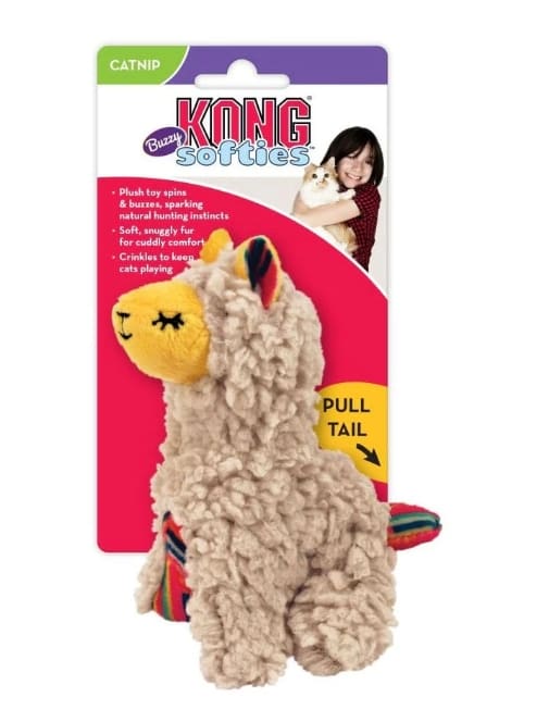 KONG Softies Buzzy Llama Cat Toy tail