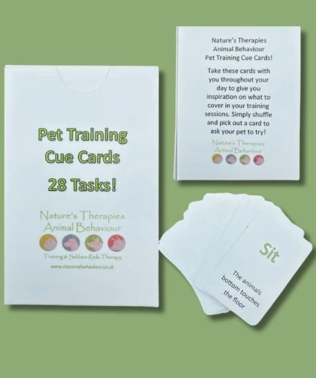 Training Cue Cards, 28 task, 28 videos Natures Therapies Animal Behaviour