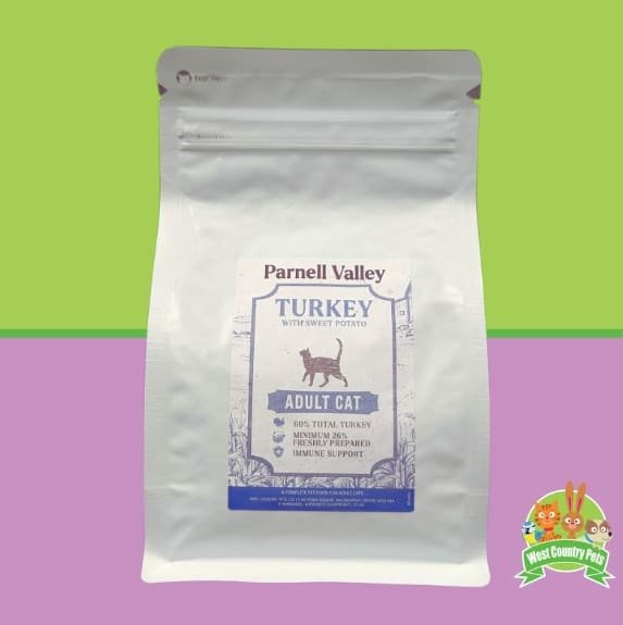 West country Pets. Parnell Valley cat food adult 60% turkey. recipe for fussy cats