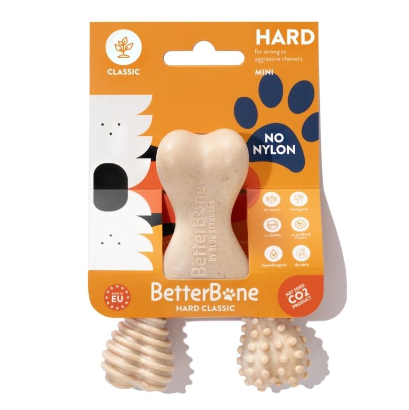 BetterBone Hard Durability Classic Dog chew, Classic or beef flavour. Size Mini