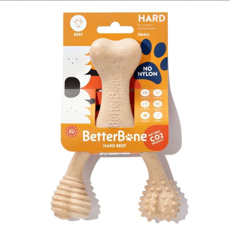 BetterBone Hard Durability Classic Dog chew, Classic or beef flavour. Size Small