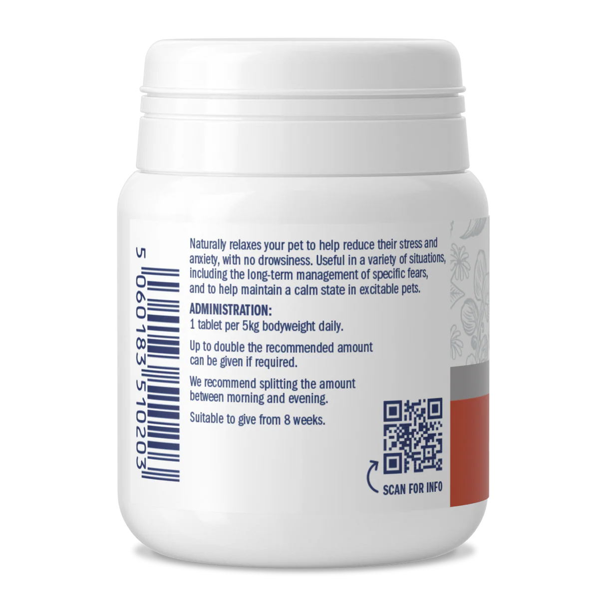 Dorwest Scullcap & Valerian Tablets For Dogs And Cats